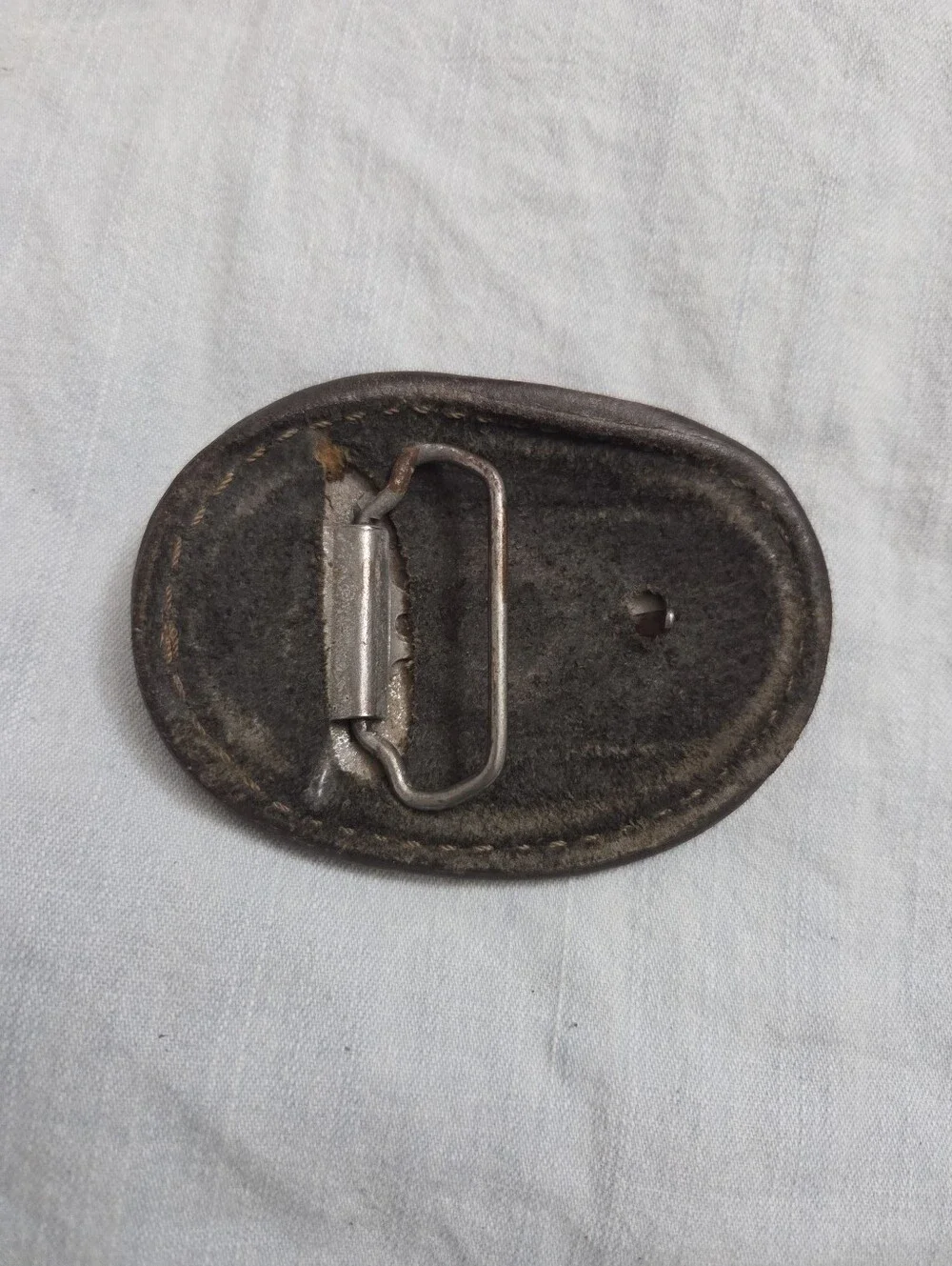 3 Vintage 1970s Leather Belt Buckles